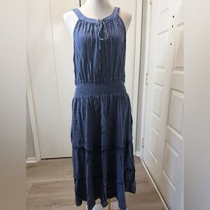 Mlle Gabrielle Navy Midi Dress